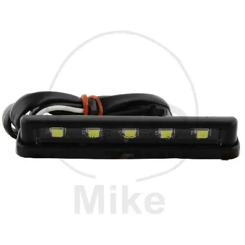 Markenware Kennzeichen Leuchte LED schwarz 12x69x15 mm mit Klebebefestigung