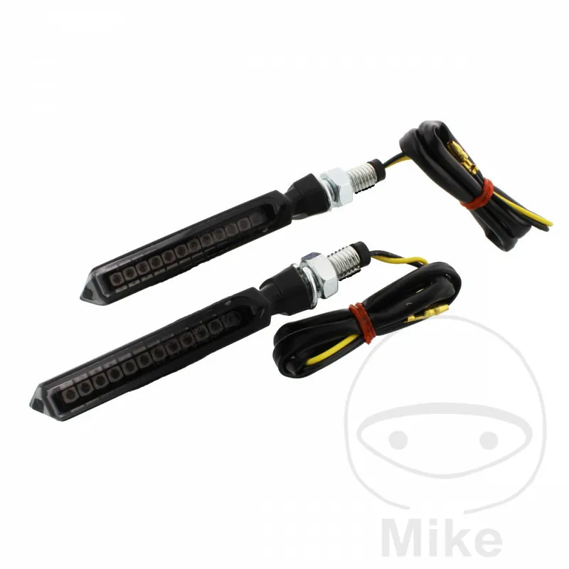 Neue Kollektion Paire de mini-clignotants JMP FLAT 2 avec feu de circulation homologué E LED 12V 2.7W