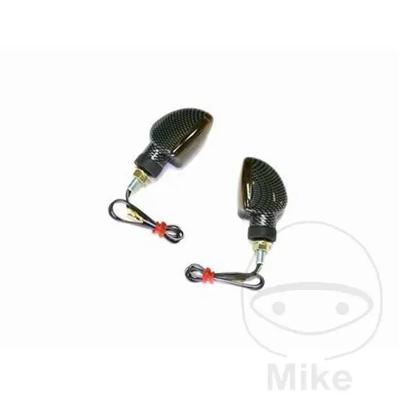 Miniblinker Paar JMP TRIUMPH 2 carbon kurz Rauchglas E-Prüfzeichen 12V 21W Beliebt