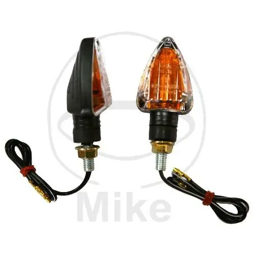 Miniblinker Paar JMP TRILOOK kurz schwarz Klarglas E-Prüfzeichen 12V 21W Kostenfreie Lieferung