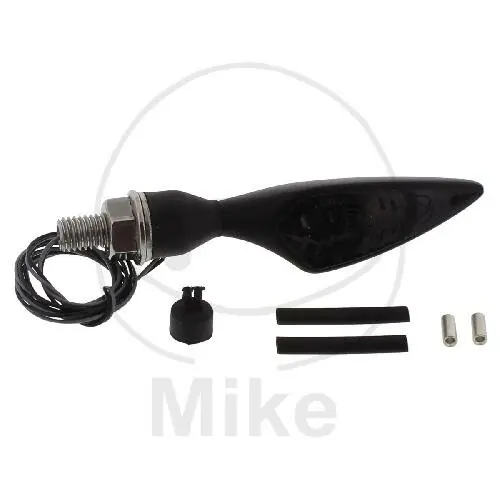 Mini indicatore Kellermann Micro Rhombus FL / RR LED nero scuro connettore M8 Markenprodukt