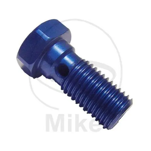 Boulon à banjo simple M10 x 1,25 bleu aluminium Knallerangebot