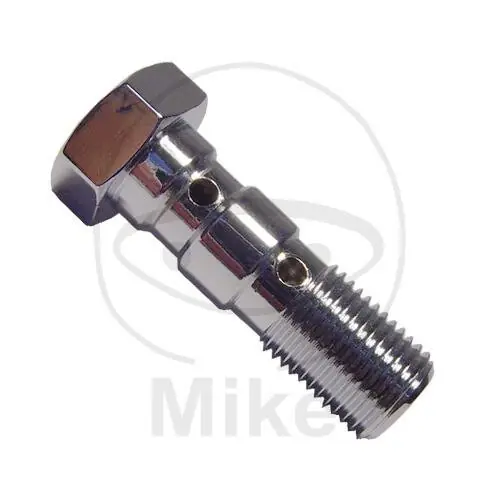 Bullone Banjo doppio M 10 x 1,00 alluminio cromato Nur Für Kurze Zeit