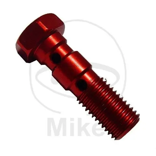 Rabatt Bullone Banjo doppio M10 x 1,25 alluminio rosso