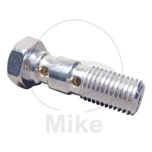 Banjo bolt double M10 x 1.25 aluminium chrome Top-Angebot