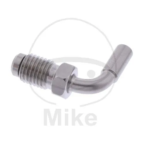 Pieza de conexión con hilo externo móvil Vario Tipo 429 90° M10 x 1.25 acero inoxidable Echt