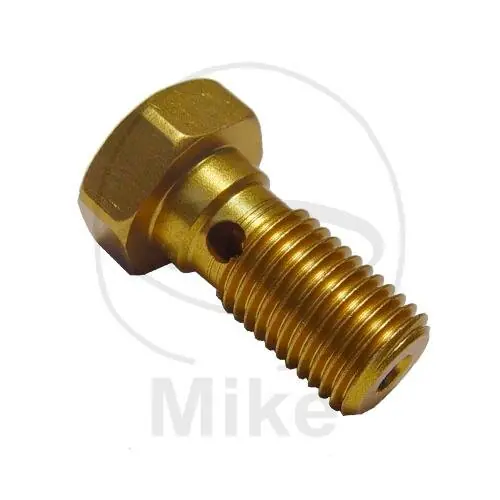 Sichere Zahlung Hohlschraube einfach 3/8-24 Aluminium gold